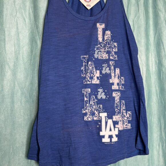 Campus Lifestyle NWT MLB LA Dodgers Blue Racerback Tank Top Medium - Picture 7 of 8